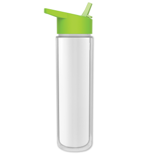Frost Flow Insulated Bottle with Flip-Straw Lid and Full-Color Insert - 16 oz.