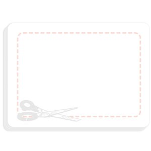Sticky Note 4" x 3" Die Cut Pad, 50 sheet
