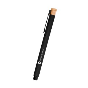 Bamboo Accent Eco Aluminum Gel Pen