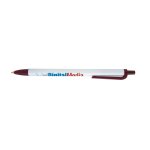 Burgundy With Blue Ink