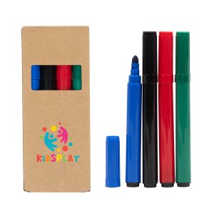 Essential Four Color Washable Marker Set
