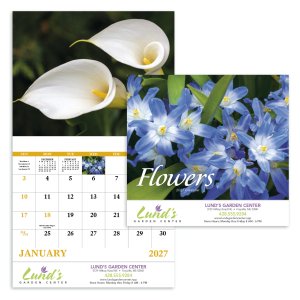 Flowers - Stapled Calendar