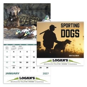 Sporting Dogs - Spiral Calendar
