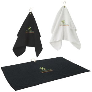Club Scrub Waffle Golf Towel