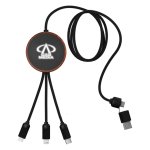 SCX Innovative Design 5-in-1 Bamboo 5W Wireless Charging Cable