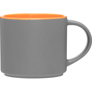 Stack & Sip Matte Gray Mug 16 oz