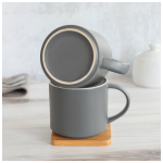 Stack & Sip Matte Gray Mug 16 oz