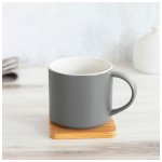 Stack & Sip Matte Gray Mug 16 oz