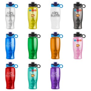 ColorPop Bottle with Two-Tone Drink-Thru Lid with Silicone Loop - 27 oz.