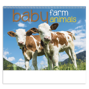 Baby Farm Animals - Spiral Calendar