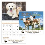 Baby Farm Animals - Spiral Calendar