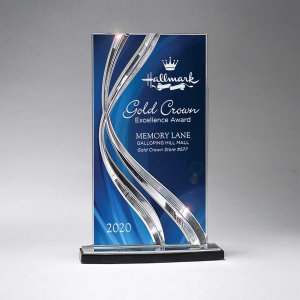 Large Ribbon Rally Acrylic Award