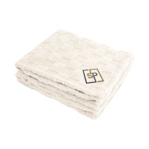 Recycled Checkered Sherpa Throw Blanket 50 x 60