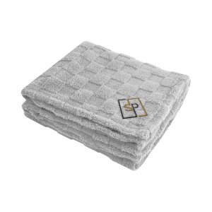 Recycled Checkered Sherpa Throw Blanket 50 x 60