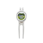 Divot Tool.golfers.silver.white