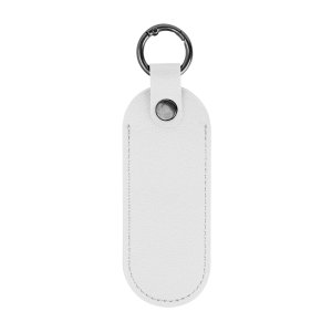 Leatherette Keychain with Carabiner Clip