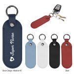 Leatherette Keychain with Carabiner Clip