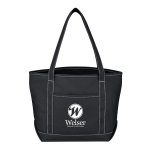 Harbor Stripe Canvas Grab Tote