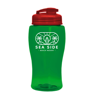 Jr. Crystal Color Bottle with Flip-Top Lid - 18 oz.