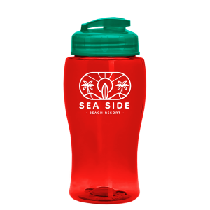 Jr. Crystal Color Bottle with Flip-Top Lid - 18 oz.