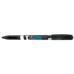 Eco Clear Twist Pen with Chrome Accents