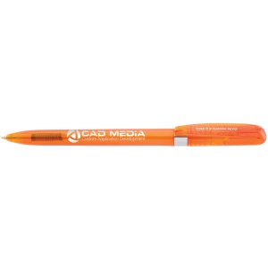 Eco Clear Twist Pen with Chrome Accents