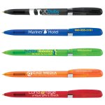 Eco Clear Twist Pen with Chrome Accents