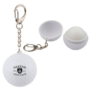 Golf Ball SPF 15 Lip Balm Keychain