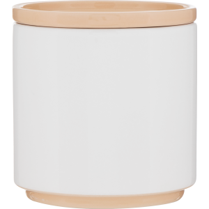 Ceramic Planter with Saucer, 22 oz