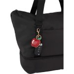 Apple Leatherette Keychain Charm