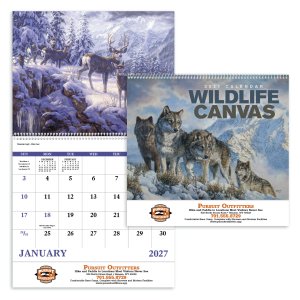 Wildlife Canvas - Spiral Calendar