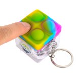 Push Pop Charging Cable with Keyring & Screen Cleaner