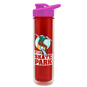 Frost Flow Double-Wall Insulated Bottle with Drink-Thru Lid - 16 oz.