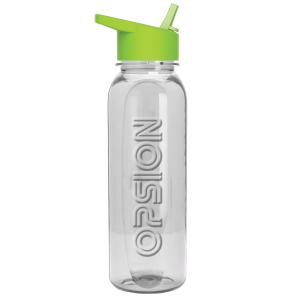 Hudson  Embossed 24 oz. Tritan Bottle with Flip-Straw Lid - 24 oz.