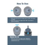 Sidekick 18oz Locking Straw Tumbler