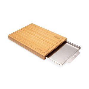 Cuisinart Outdoors Bamboo Cutting Board With Hidden Tray