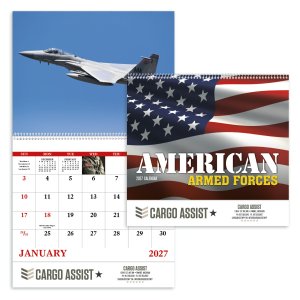 American Armed Forces - Spiral Calendar