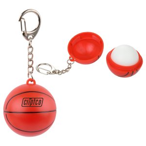 Basketball Lip Balm Keychain