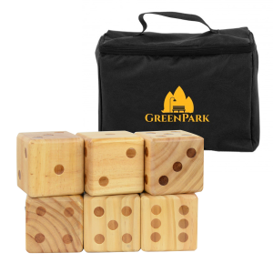 Giant Wooden Dice Toss Set
