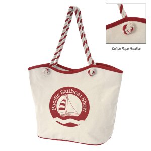 Seaside Rope Handle Cotton Tote