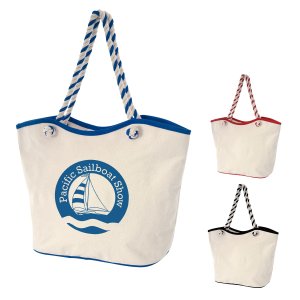 Seaside Rope Handle Cotton Tote