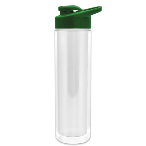 Frost Flow Insulated Bottle with Drink-Thru Lid and Full-Color Paper Insert - 16 oz.