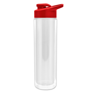 Frost Flow Insulated Bottle with Drink-Thru Lid and Full-Color Paper Insert - 16 oz.