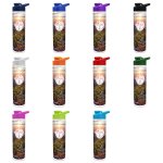 Frost Flow Insulated Bottle with Drink-Thru Lid and Full-Color Paper Insert - 16 oz.