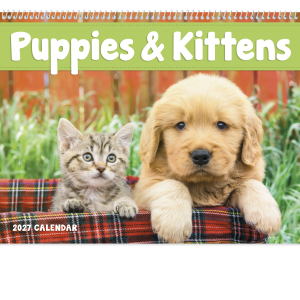 Puppies & Kittens - Spiral Calendar