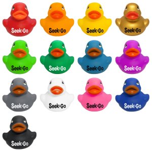 Colorful Squeezable Rubber Duck