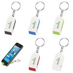 Phone Stand Cleaner Keychain