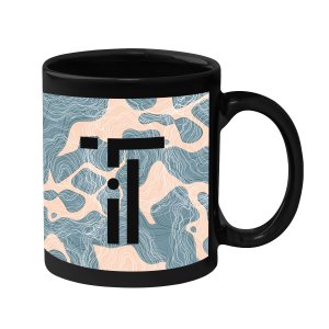 Color Splash 11 oz Black Mug