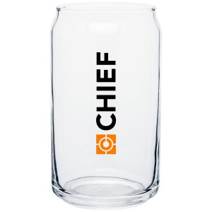 Clear Soda Can Shaped Glass 16 oz