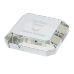 Verona Crystal Square Paperweight